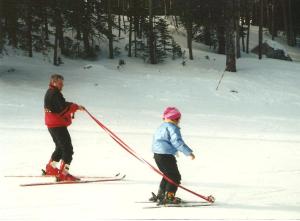 88 Ski with dad