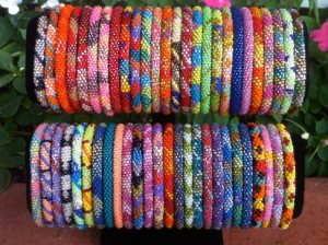 Bracelets displayed