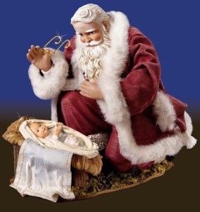 Kneeling Santa