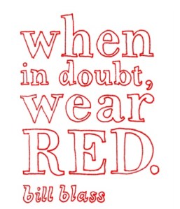 wear red