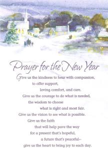 New Year prayer