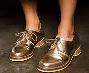 Karen Walker metallic oxfords
