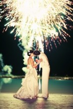 bride fireworks