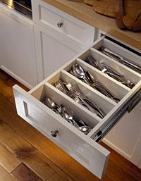 kitchen flatware drawer