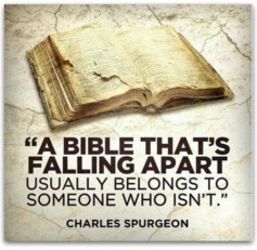 Bible falling apart