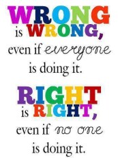 Right and wrong
