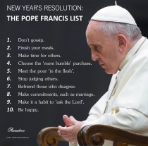 Pope's resolutions