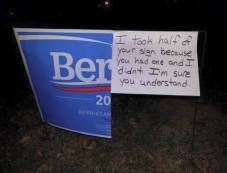 Bernie sign