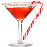Candy cane cocktail