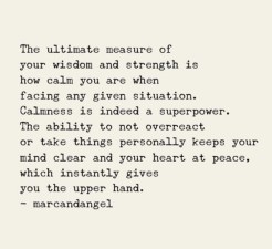 Calmness is a superpower